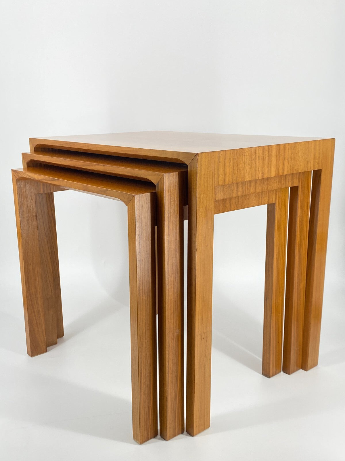 * SATZTISCHE BEISTELLTISCHE TEAK WILHELM RENZ REX RAAB 1960ER 3ER SET VINTAGE