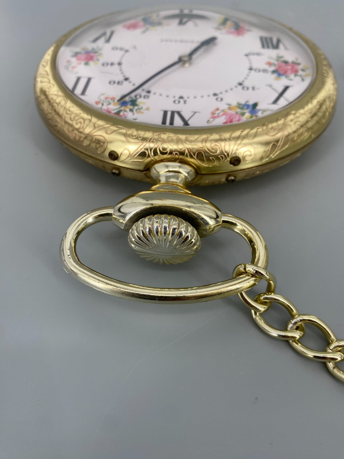 * THERMOMETER TASCHENUHR DEKO RETRO JUGENDSTIL KUNSTSTOFF