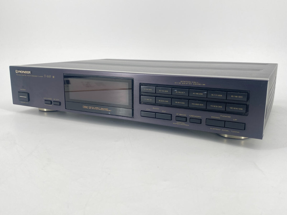 * PIONEER F-449 TUNER JAPAN SCHWARZ VINTAGE 90ER