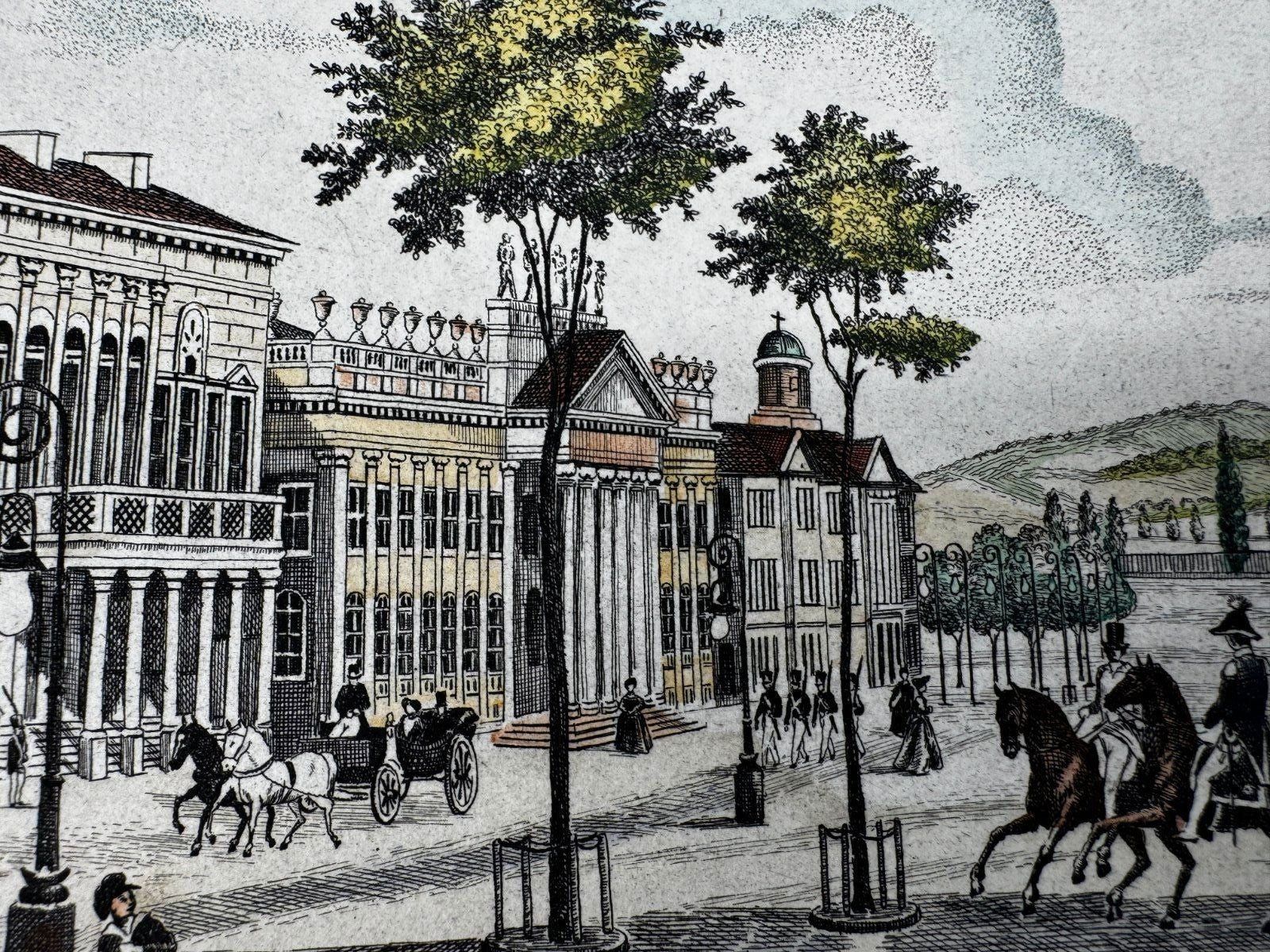 * HEINZ WEHLISCH RADIERUNG FRIEDRICHSPLATZ KASSEL ANSICHT SIGNIERT