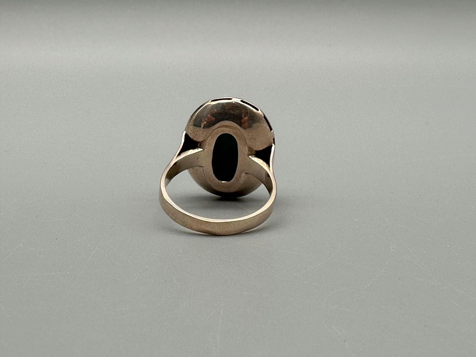RING GR. 54 GOLD 333ER ROSÈ GOLD 8K TÜRKIS CABOCHON