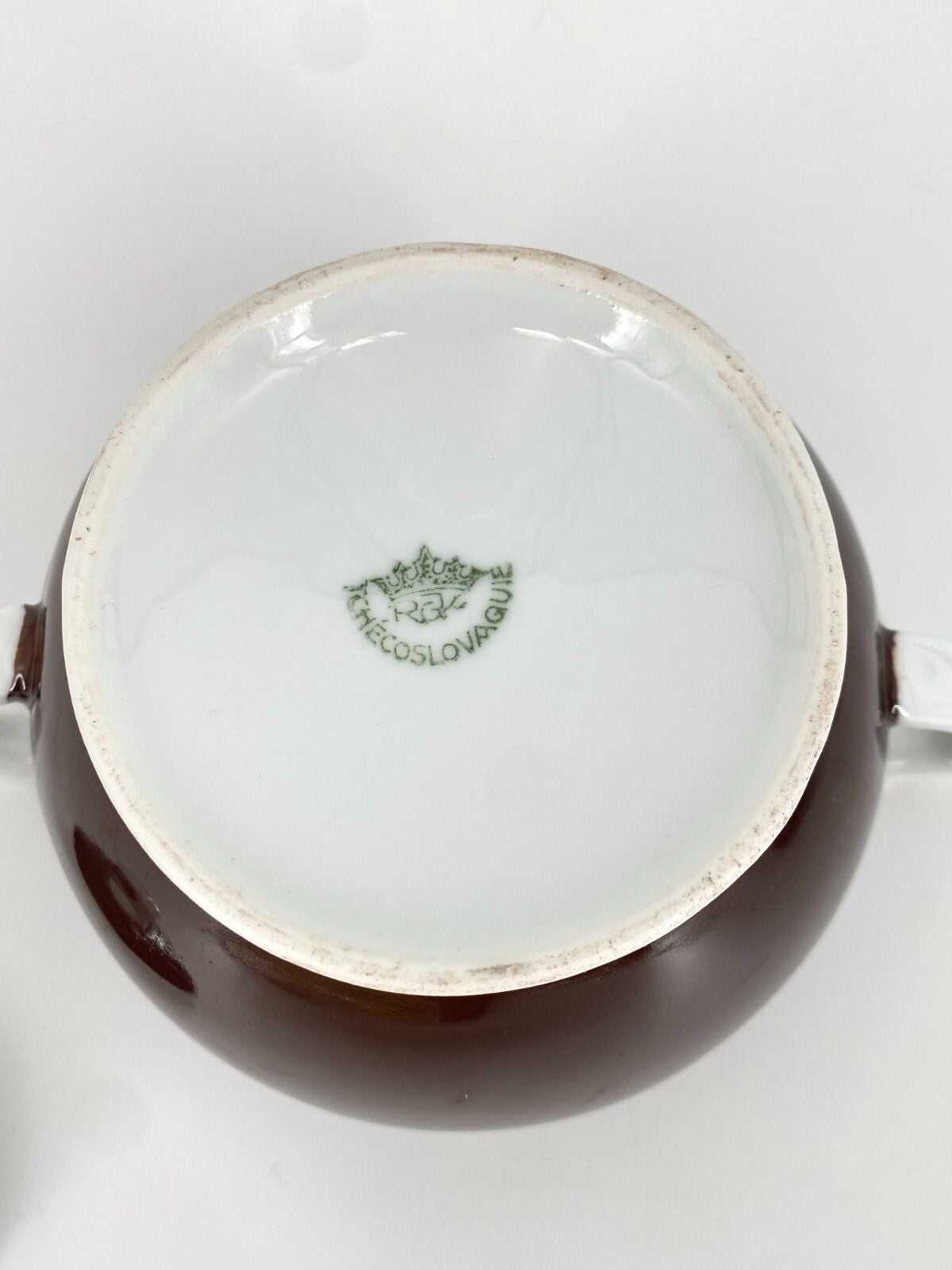 * RGK RUDOLF KÄMPF PORZELLAN ART DECO TEE SERVICE BRAUN 20ER 30ER
