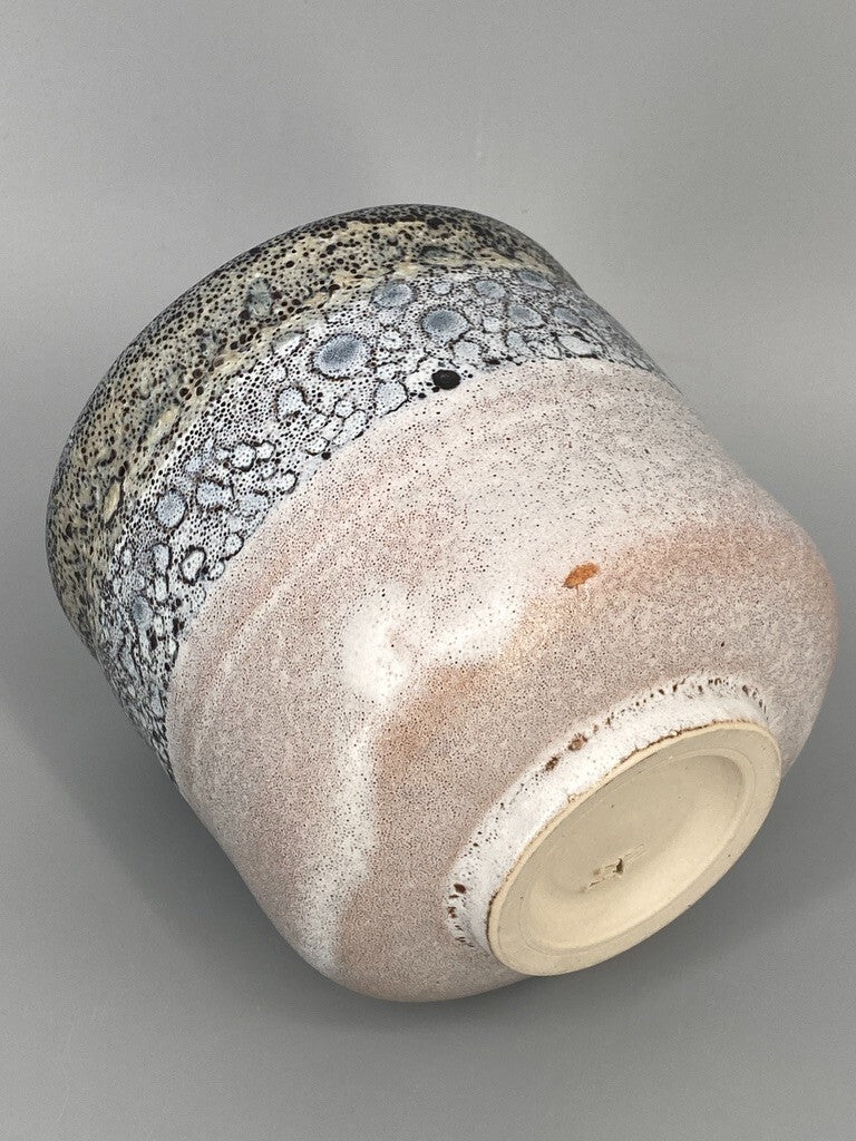 * VASE ÜBERTOPF STUDIOKERAMIK LAVA KERAMIK SIGNIERT H MID CENTURY DESIGN