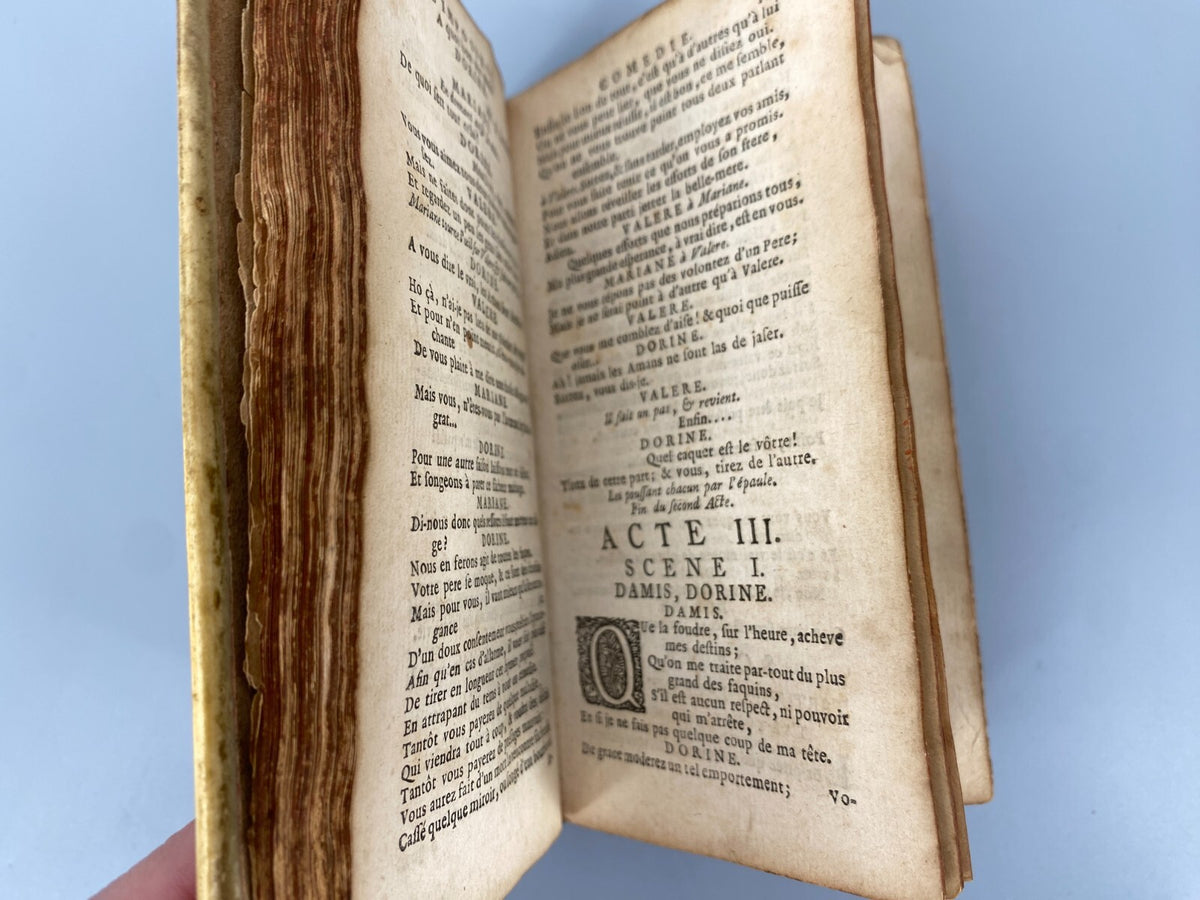*BUCH LES OEUVRES DE MONSIEUR DE MOLIÈRE 1735 ANTIK LA HAYE TOME TROISIEME
