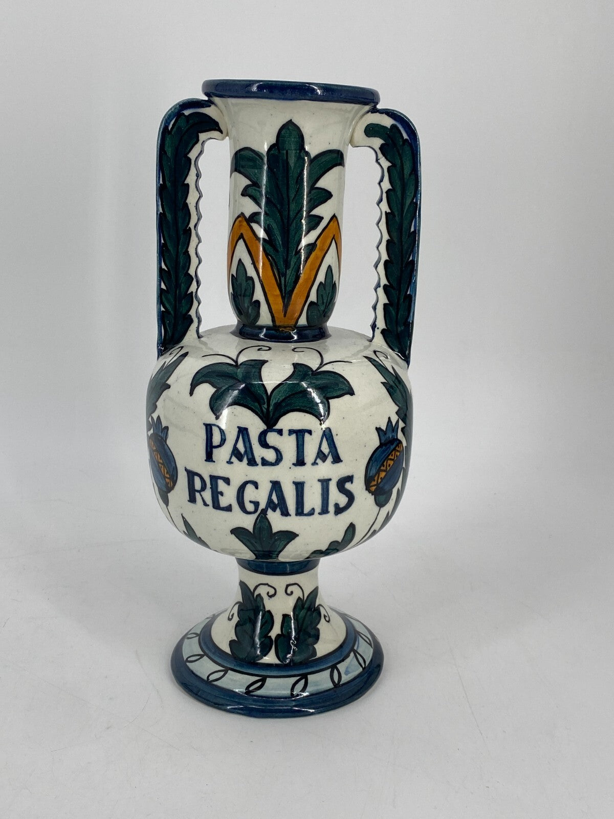 * VASE KRUG KERAMIK PASTA REGALIS HANDPAINTED IN SPAIN SPANIEN VINTAGE