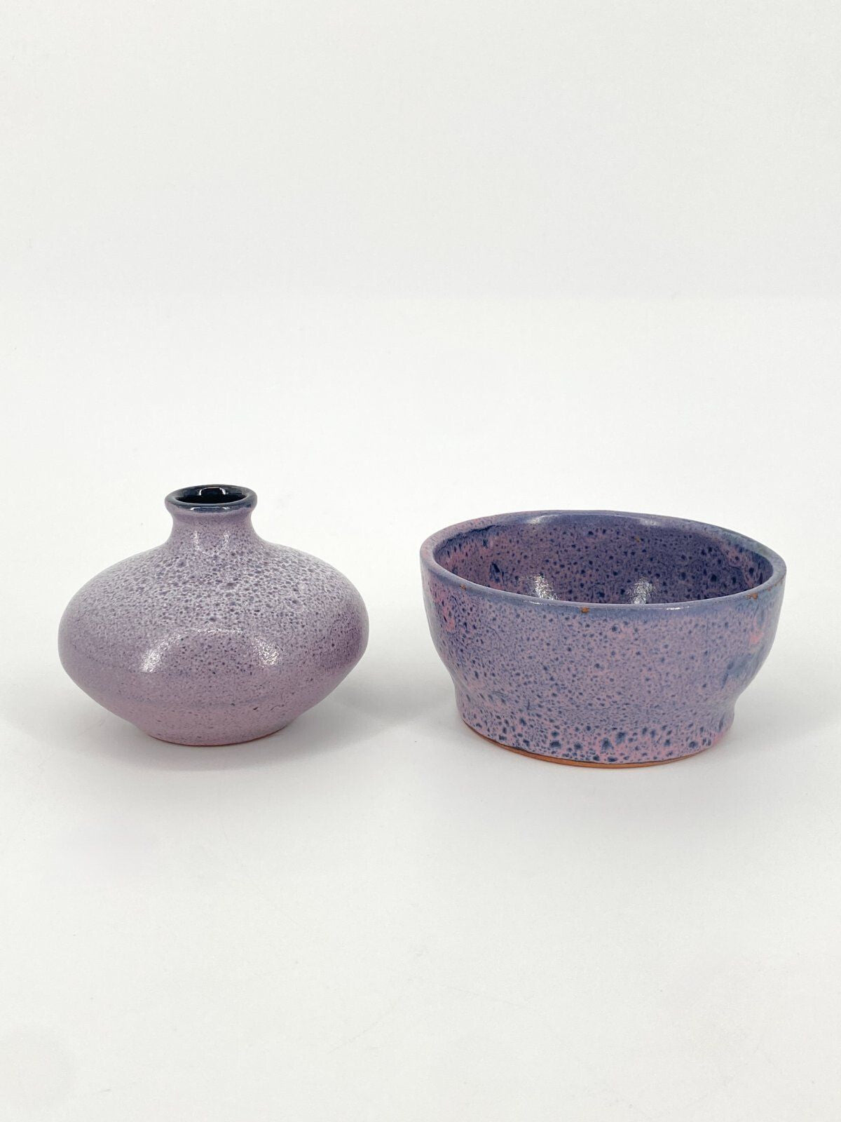 * TÖPFERHOF GRAMANN RÖMHILD STUDIOKERAMIK SET VASE SCHALE  ROSA