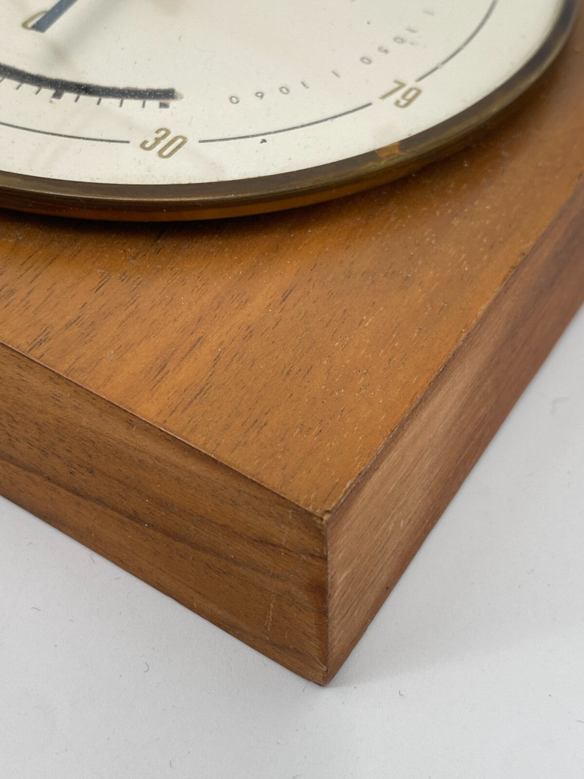 * WETTERSTATION MOCO BAROMETER THERMOMETER HOLZ VINTAGE