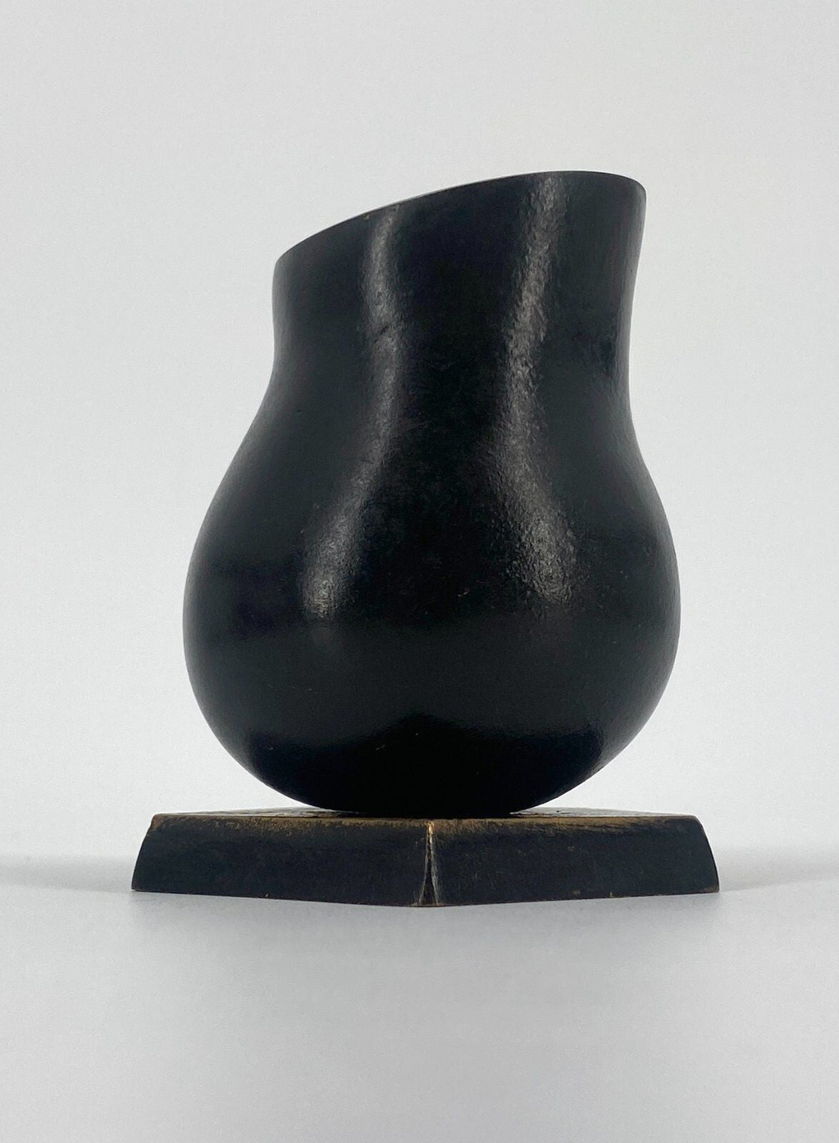 * BG M. BONETTI E. GAROUSTE BLOME BRONZE VASE KUNSTOBJEKT