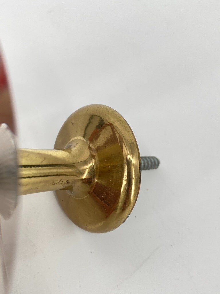 * 5 x PLEXIGLAS PLEXI MESSING GARDEROBENHAKEN VINTAGE MÖBELGRIFF 60ER