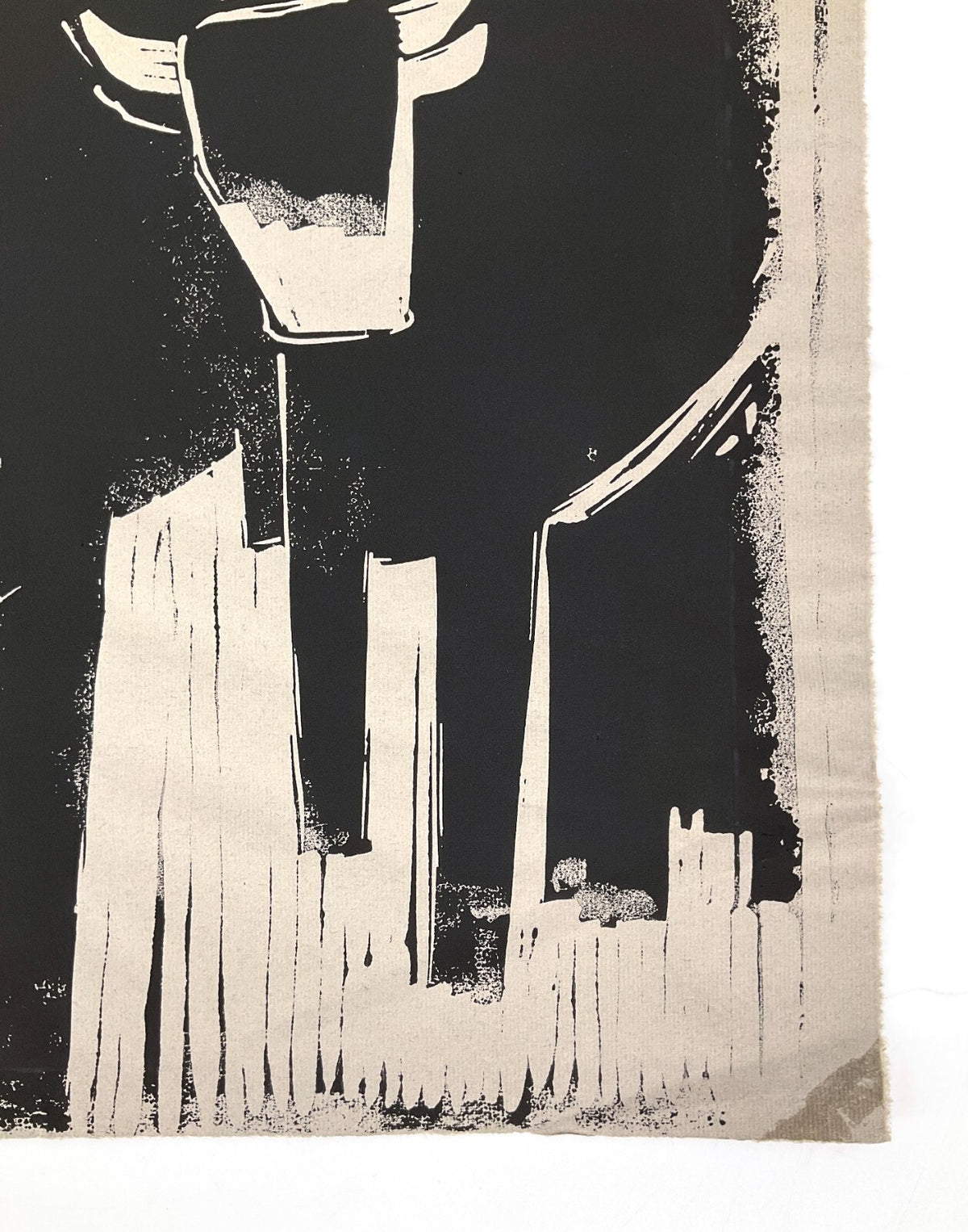 *LINOLSCHNITT WALTER KALOT ALMABTRIEB SIGNIERT 1964 GRAFIK ORIGINAL EXPRESSIV