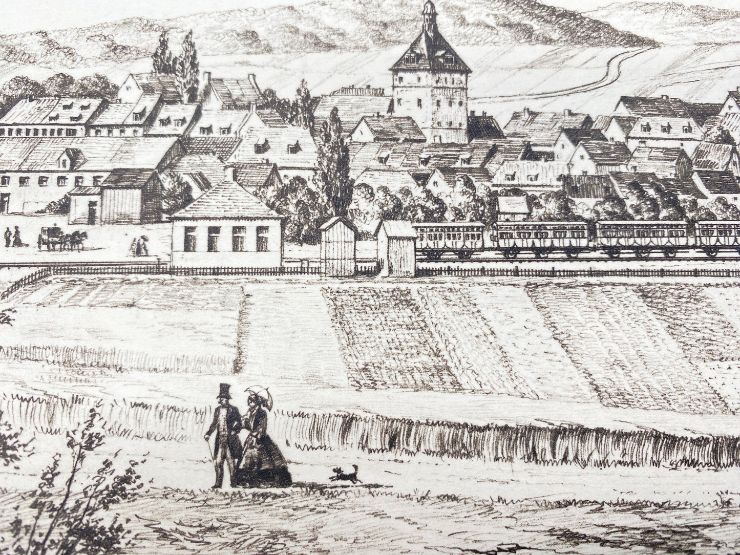 HEINZ WEHLISCH  RADIERUNG SALZGITTER 1857 ORIGINAL HANDABZUG HANDSIGINIERT