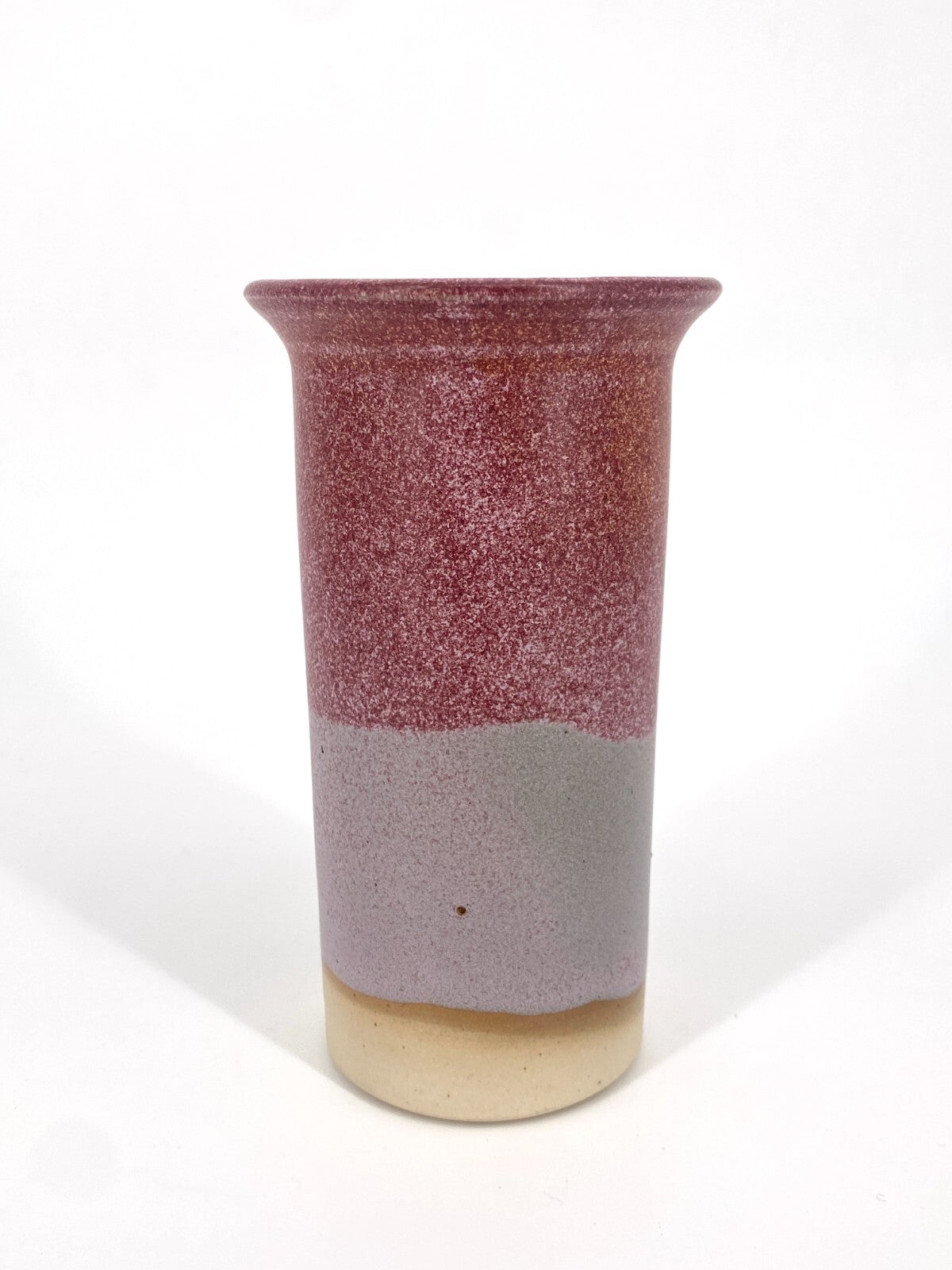 * STUDIO KERAMIK VASE KLEIN ROT WEINROT BEERE ROSA MATT 14,5CM VINTAGE