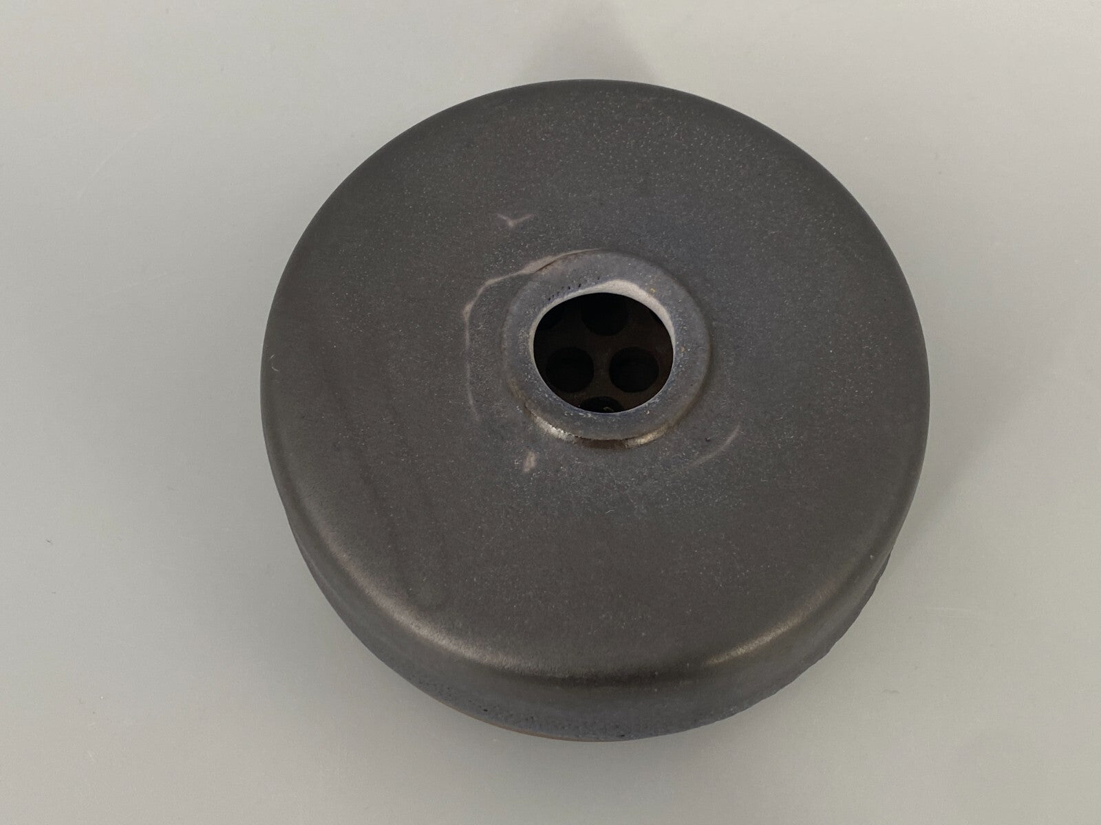 * STUDIOKERAMIK VASE FAT LAVA RÄUCHERSTÄBCHENHALTER VAN EYK SIGNIERT 60er