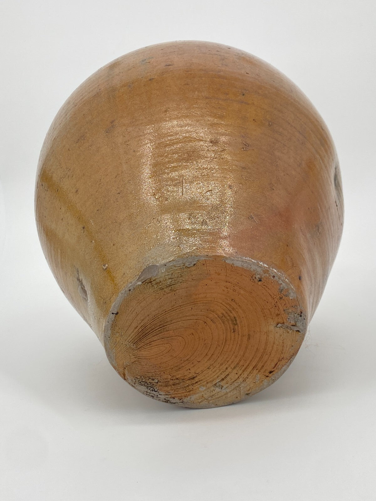 * KRUG HENKEL VASE HENKELVASE SALZGLASUR 1900 KERAMIK ANTIK