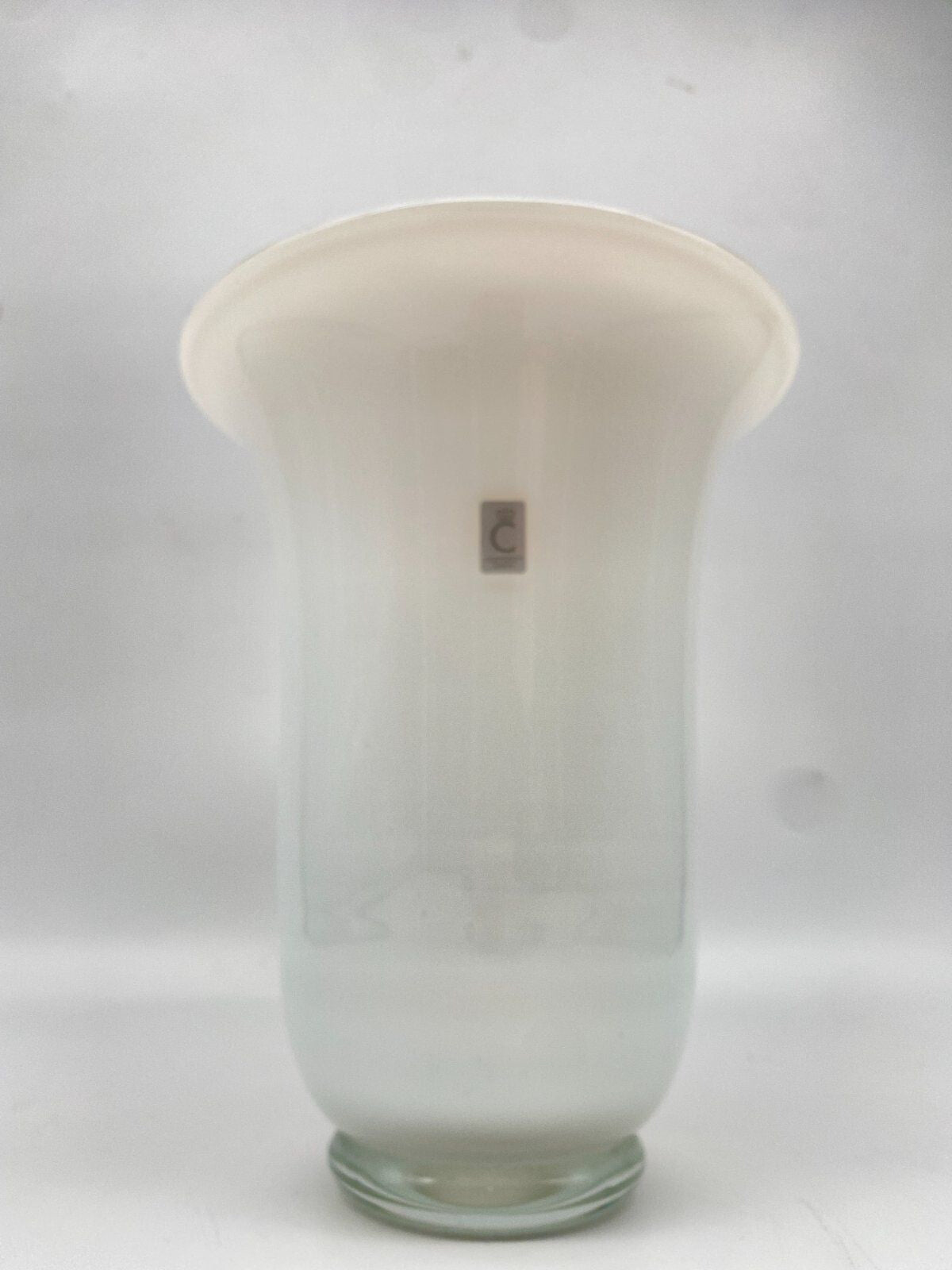 CHRISTINENHÜTTE SCHOTT ZWIESEL VASE BLUMENVASE WEIß OPALGLAS