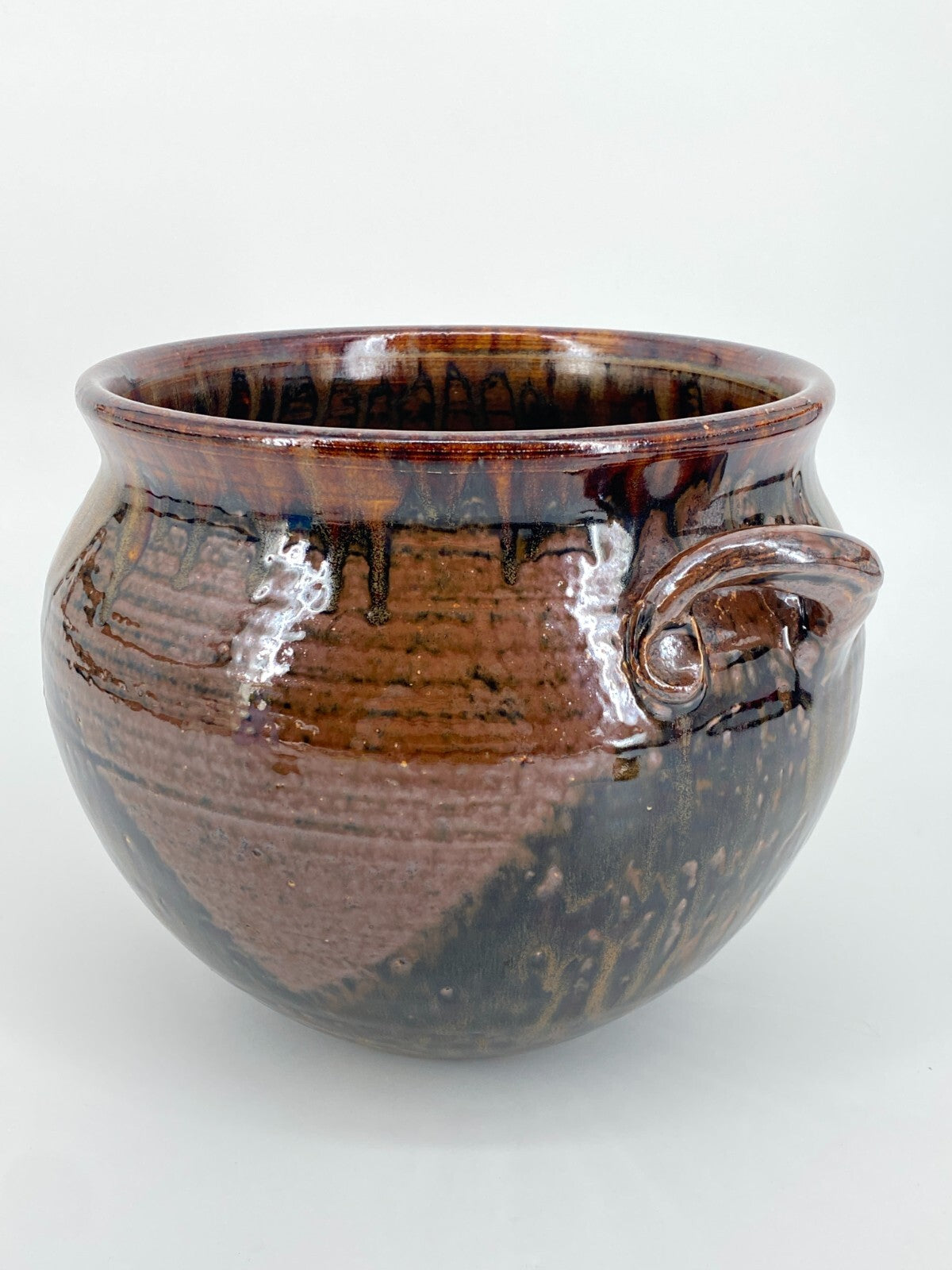 * STUDIOKERAMIK VASE TOPF SCHALE KERAMIK STEINZEUG HANDARBEIT VINTAGE 60ER