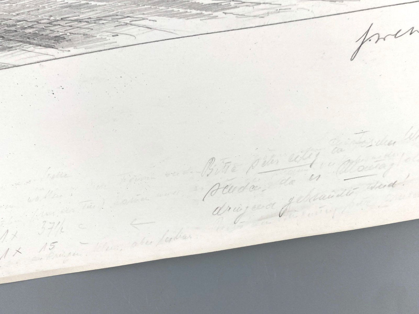 * HEINZ WEHLISCH ZEICHNUNG HAMELN NIEDERSACHSEN ANSICHT SIGNIERT