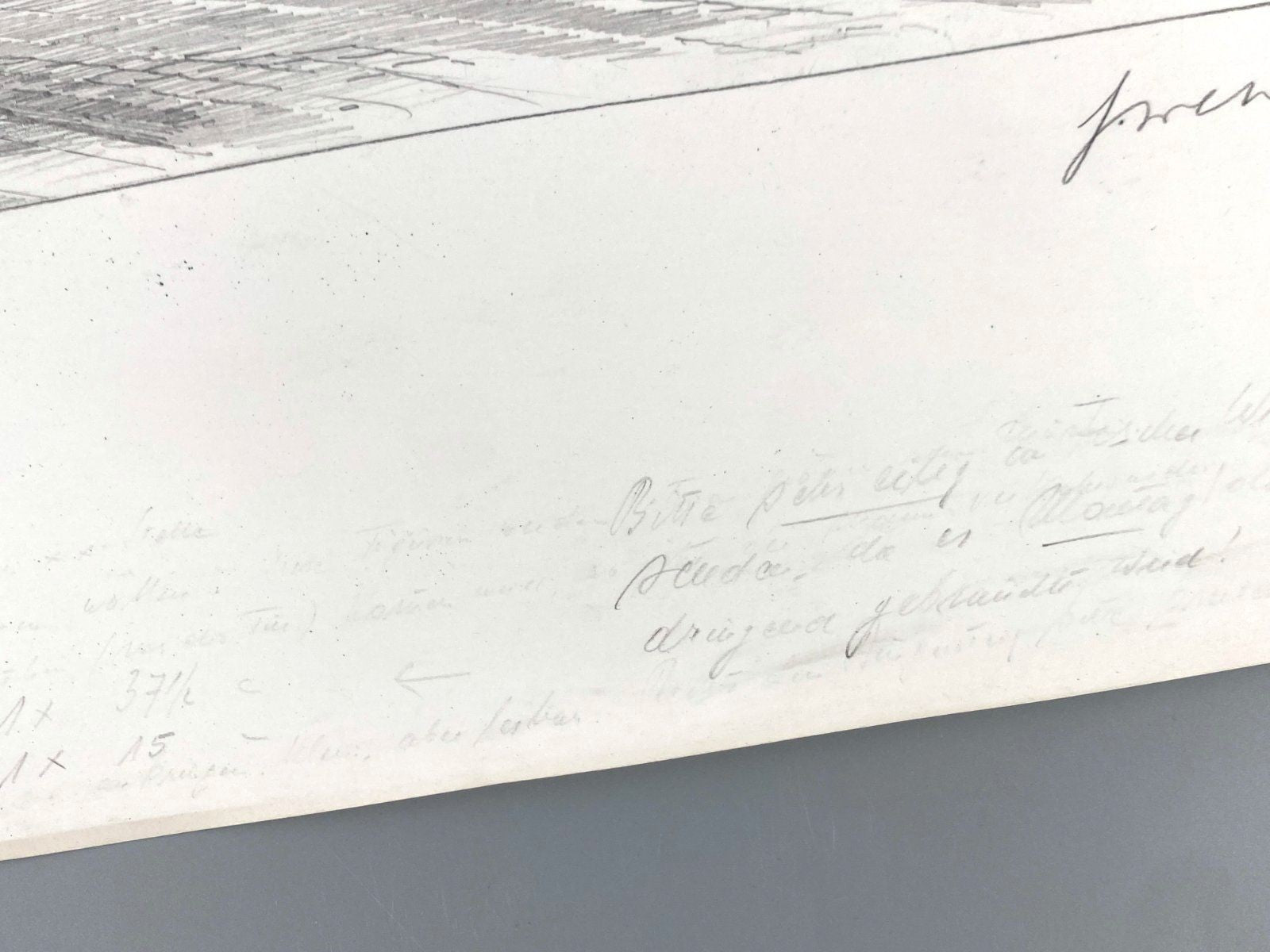 * HEINZ WEHLISCH ZEICHNUNG HAMELN NIEDERSACHSEN ANSICHT SIGNIERT