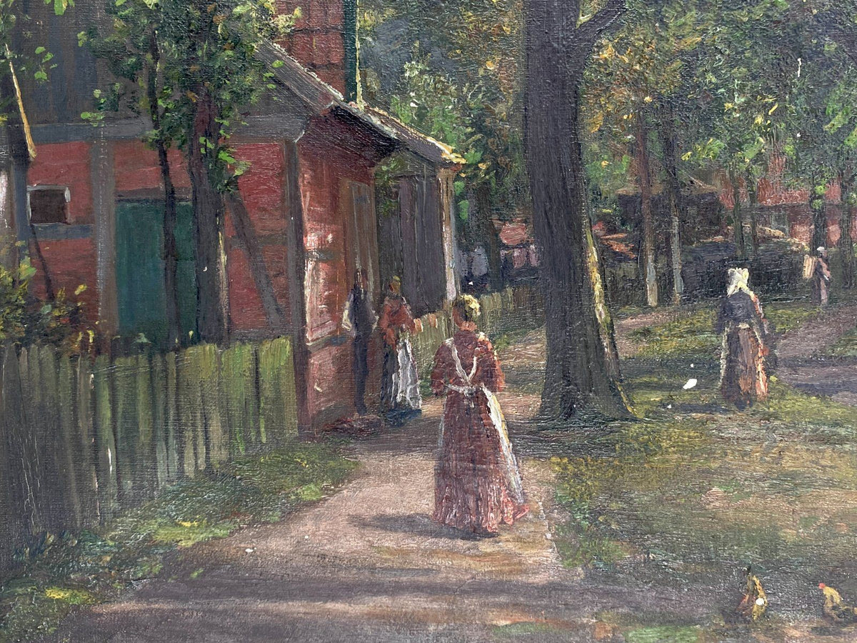 *ÖLGEMÄLDE GUSTAV KOKEN  LEINWAND REALISMUS AKADEMISMUS GENRE XXL