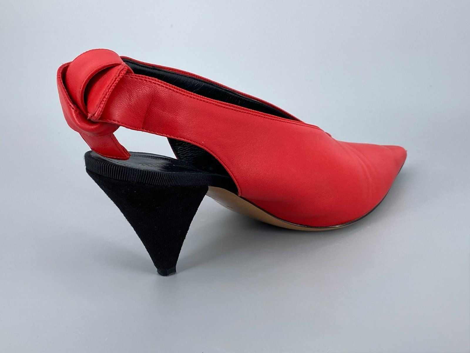 * DAMENSCHUHE CÉLINE PUMPS LEDER 39 FEUERROT ITALY PHOEBE PHILO