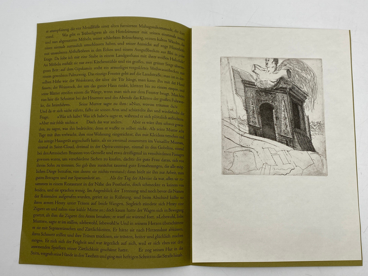*1972 GUSTAVE FLAUBERT JULES UND HENRY PETER ACKERMANN GRAFIK EINZELBLATTT ZUM J