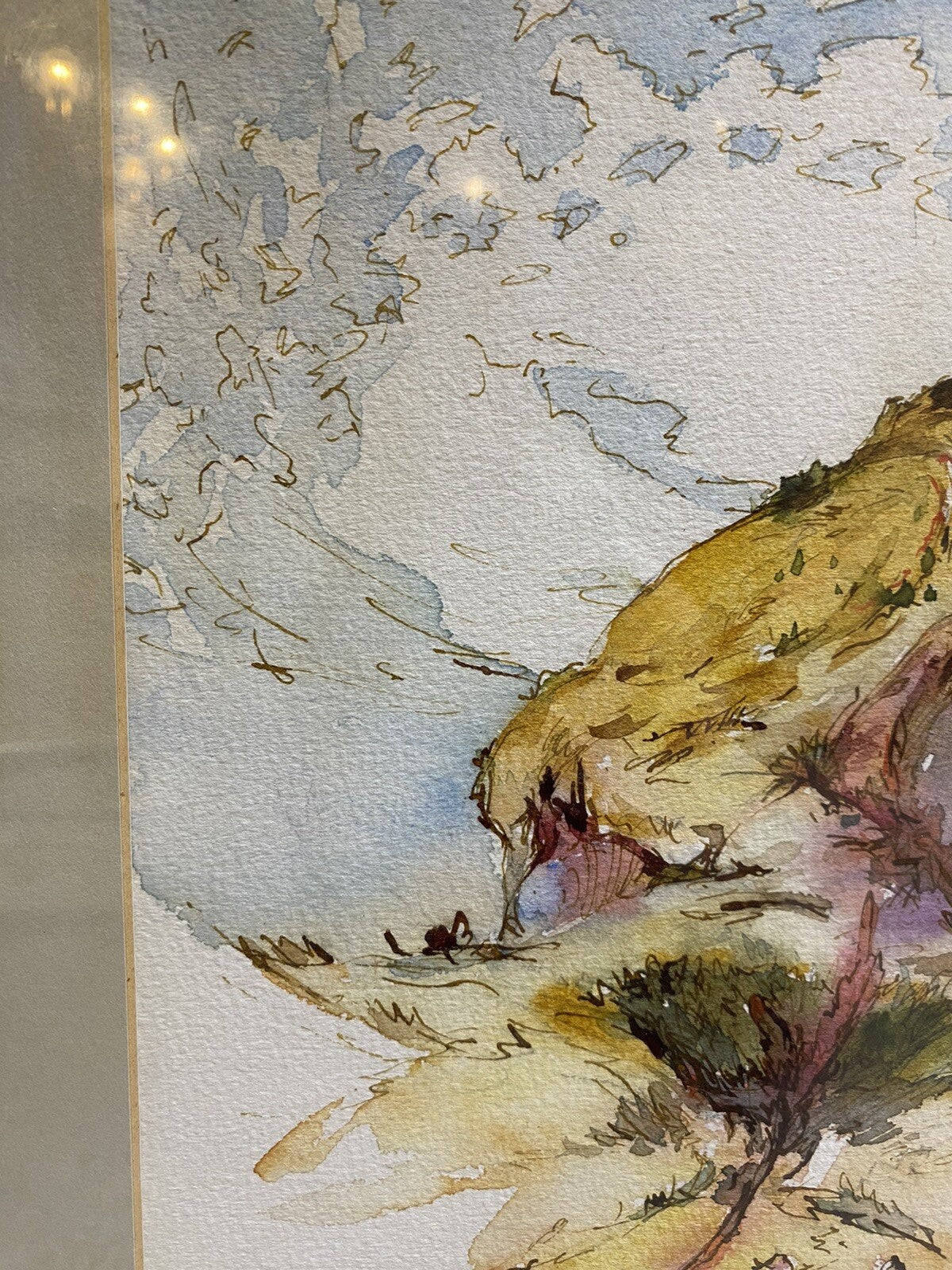 AQUARELL x 4 PETER SCHMIDT SCHÖNBERG BERGE SINFONIE ENGEL AKT BERLINER KUNST
