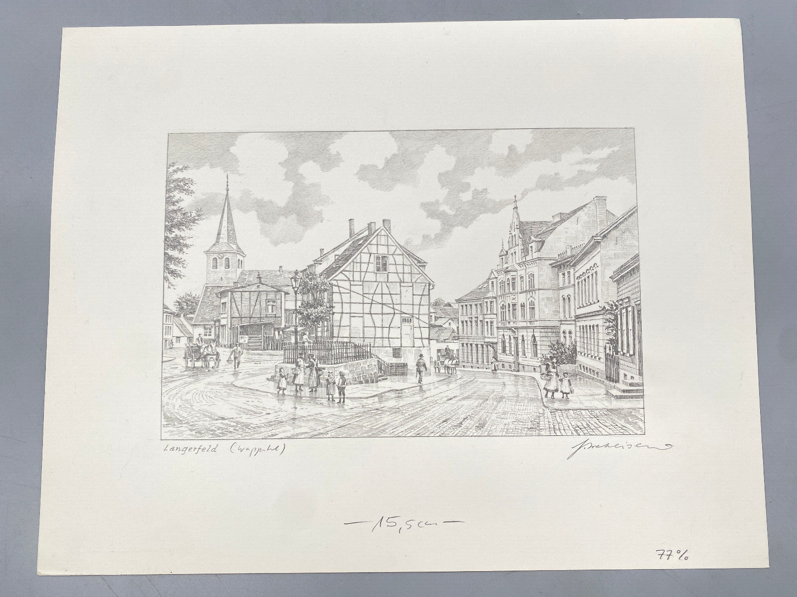 *HEINZ WEHLISCH BERLINER KÜNSTLER 7X ZEICHNUNGEN WUPPERTAL ORIGINAL HANDSIGNIERT