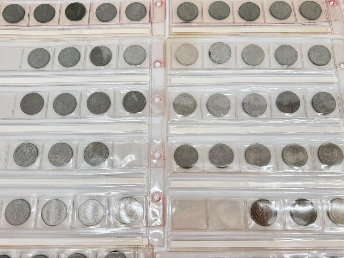 349 x BRD 2 DM MÜNZEN SAMMLUNG 1957 - 1994 SAMMLERSTÜCKE DEUTSCHE MARK