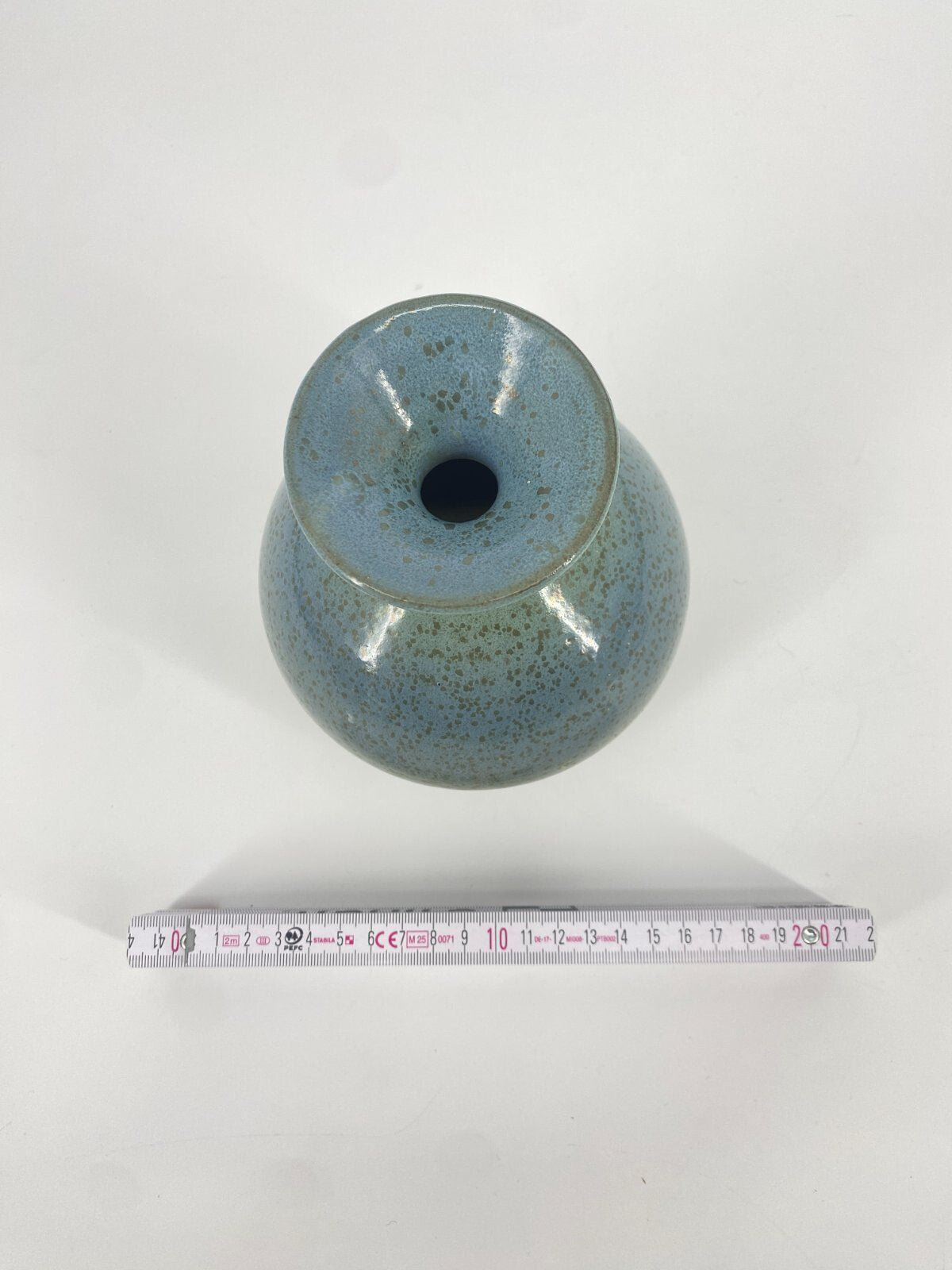* VASE KERAMIK STUDIOKERAMIK TÜRKIS VINTAGE MID CENTURY