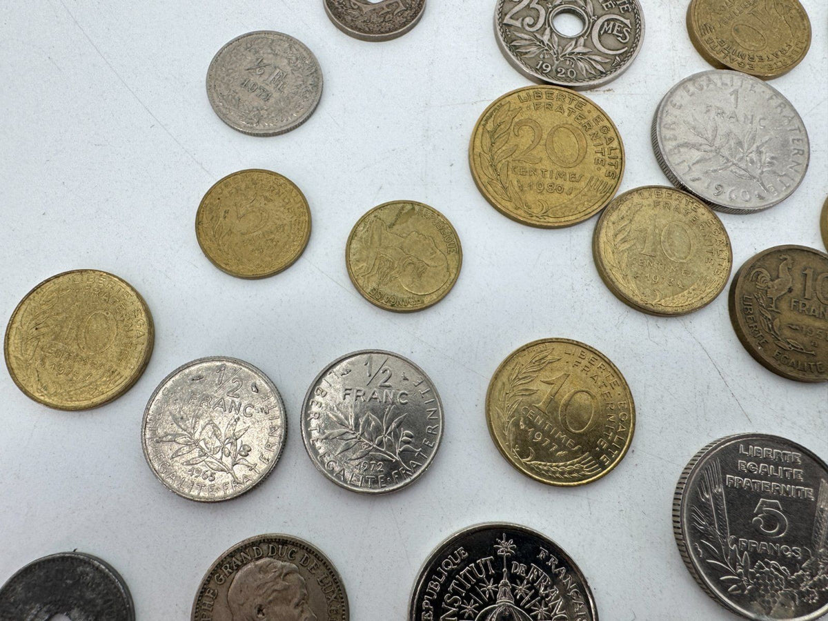 KONVOLUT MÜNZEN FRANKREICH 1901 BIS 1990 CENTIMES FRANC LOT 1