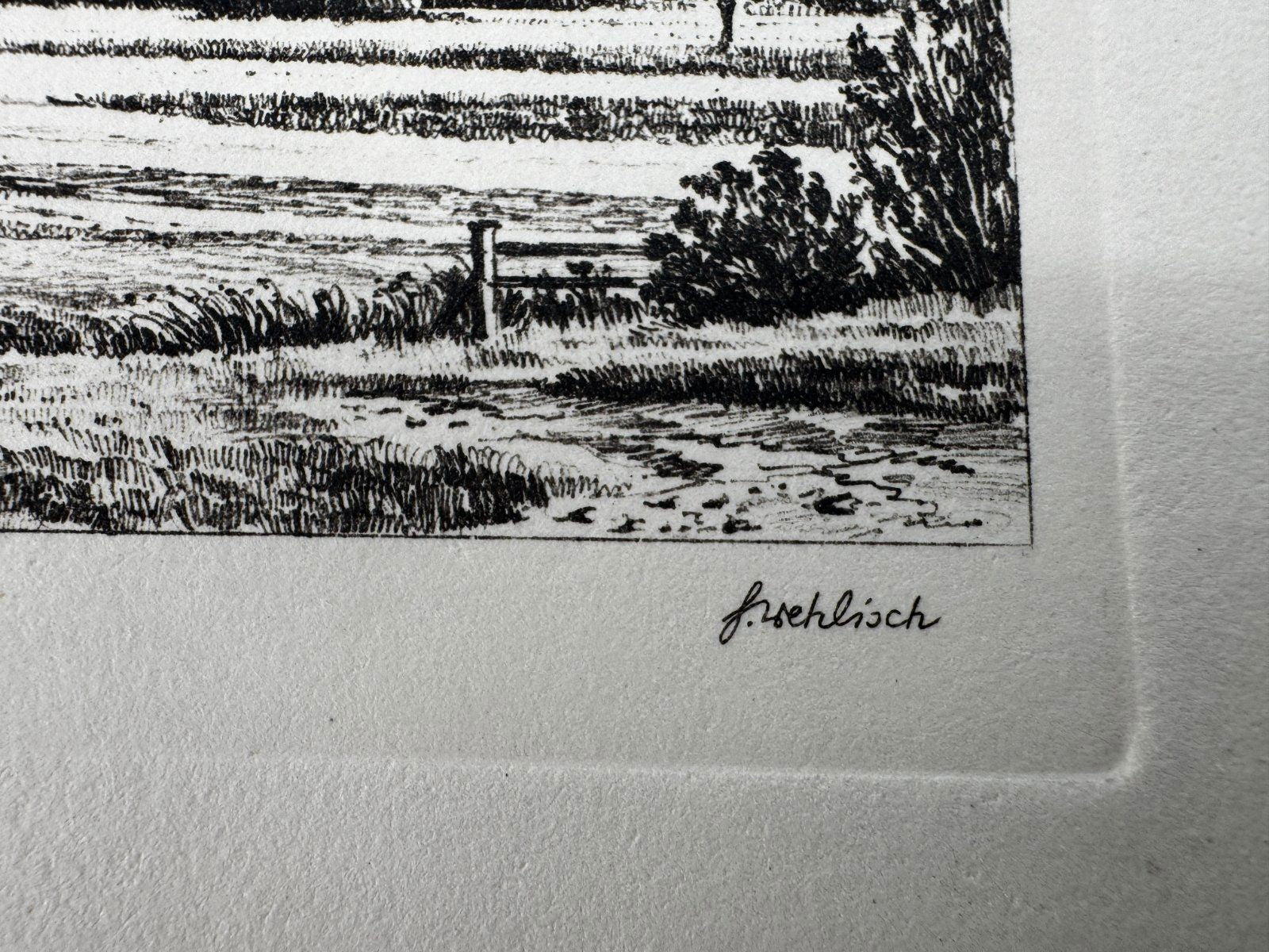 * HEINZ WEHLISCH ORIGINAL RADIERUNG SCHWARZACH UM 1905 ANSICHT