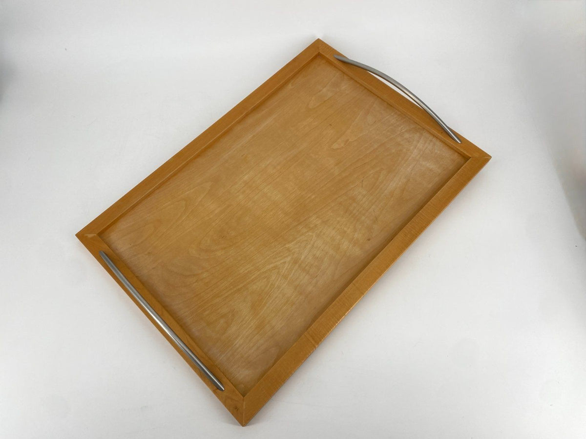 * GROSSES MODERNES HOLZ SERVIERTABLETT 66x46 cm BUCHE