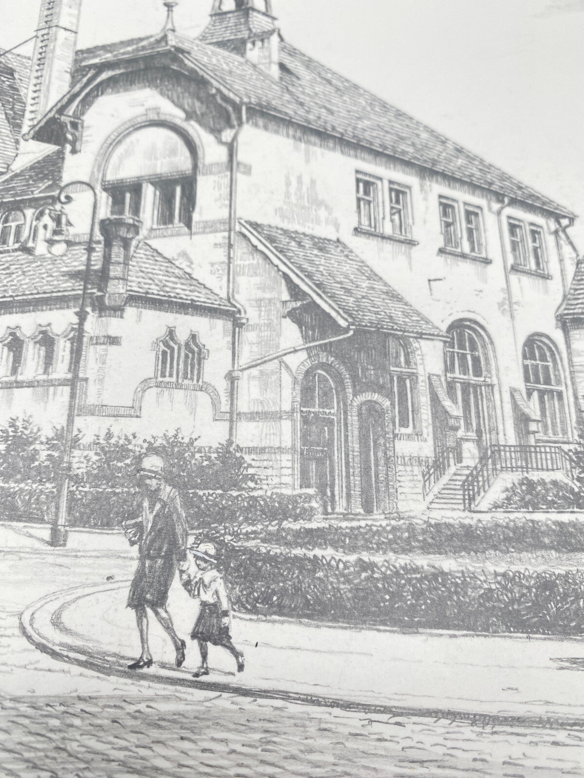 HEINZ WEHLISCH DEUTSCHER KÜNSTLER ZEICHNUNG GELSENKIRCHEN STADTTHEATER 1925
