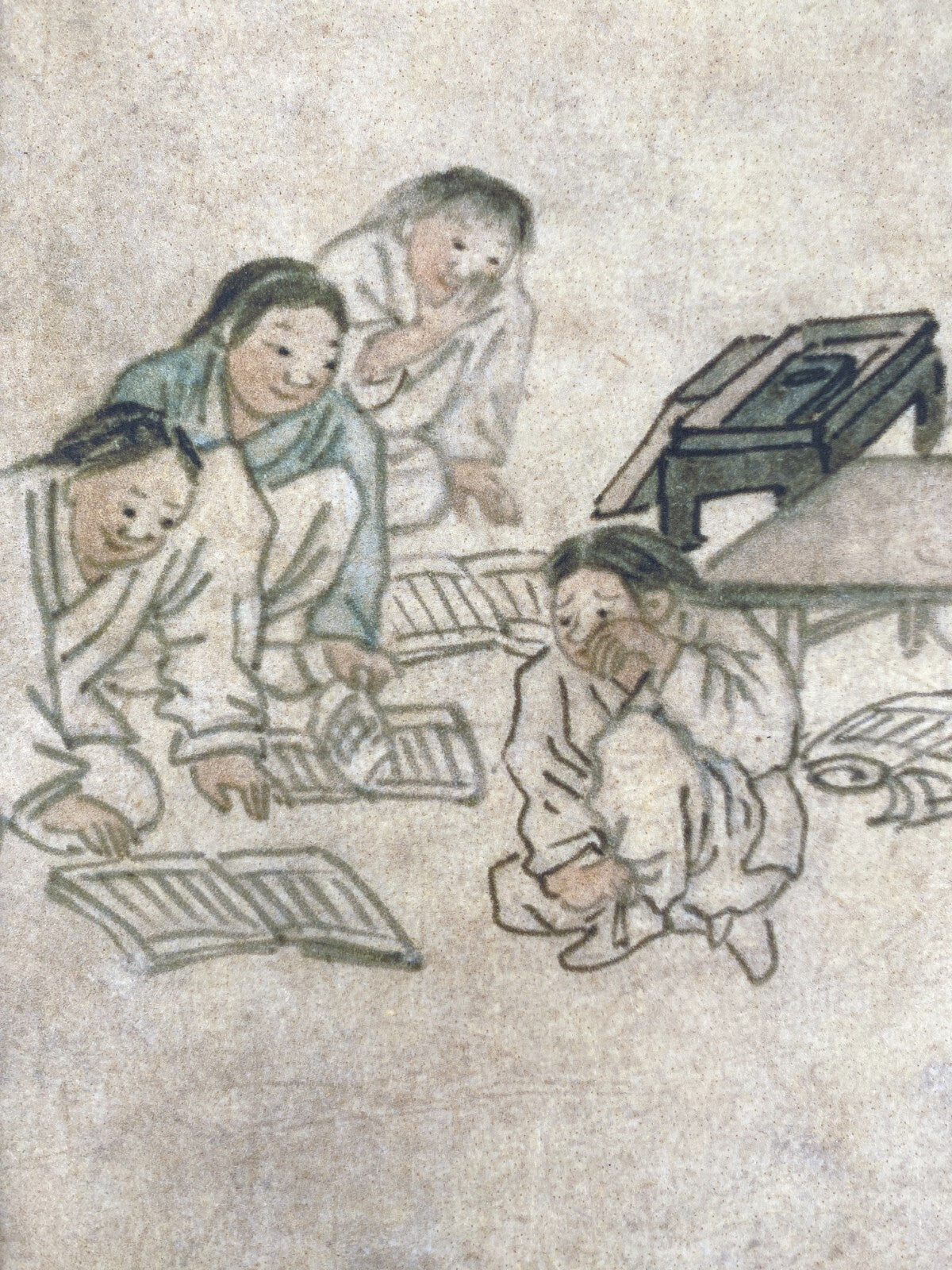* FAKSIMILE KIM HONG DO SEODANG DORFSCHULE KOREANISCHE KUNST KUNSTDRUCK