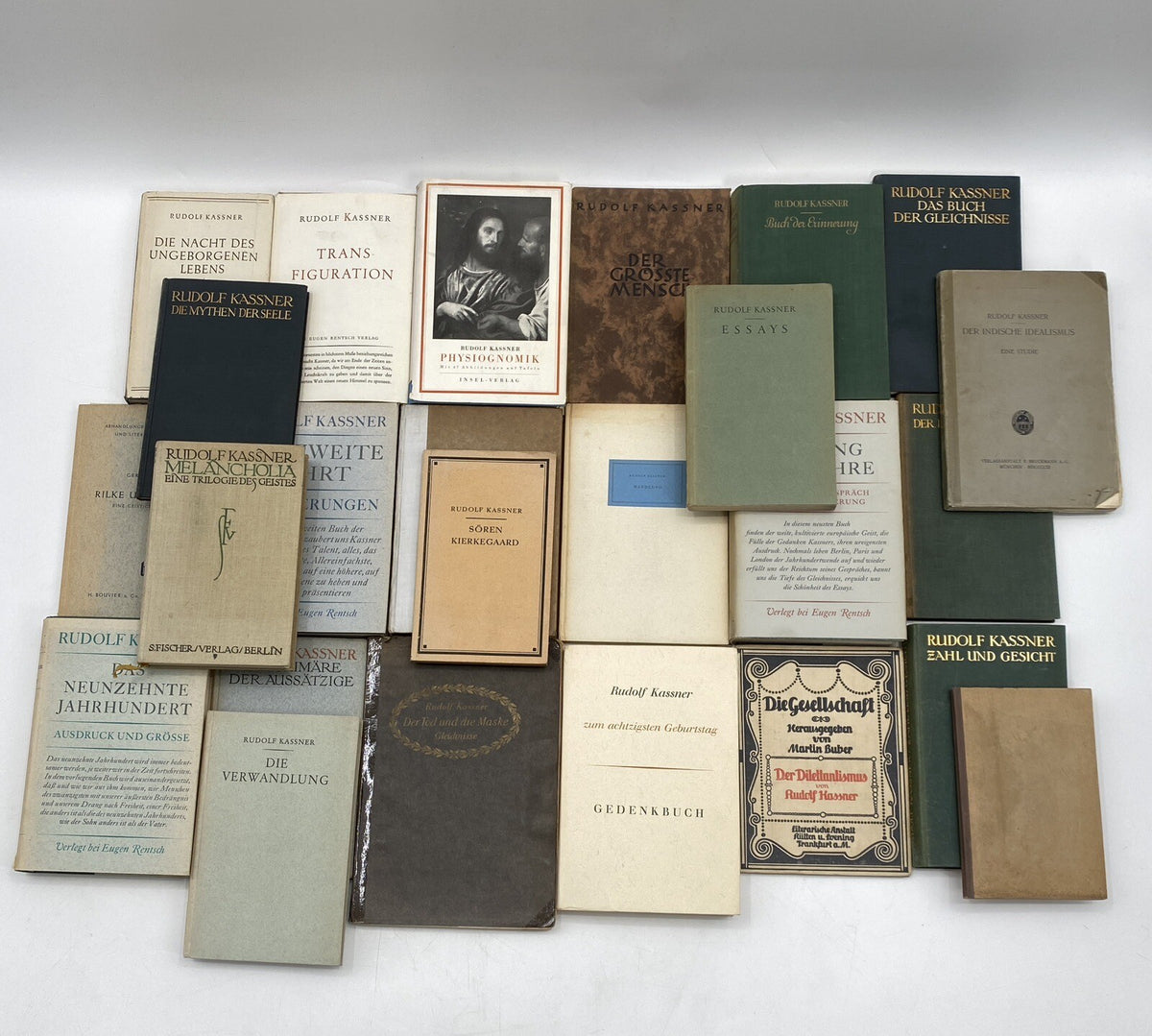 * 24 BÜCHER RUDOLF KASSNER BUCH KONVOLUT SAMMLUNG UNTERSCHRIFT