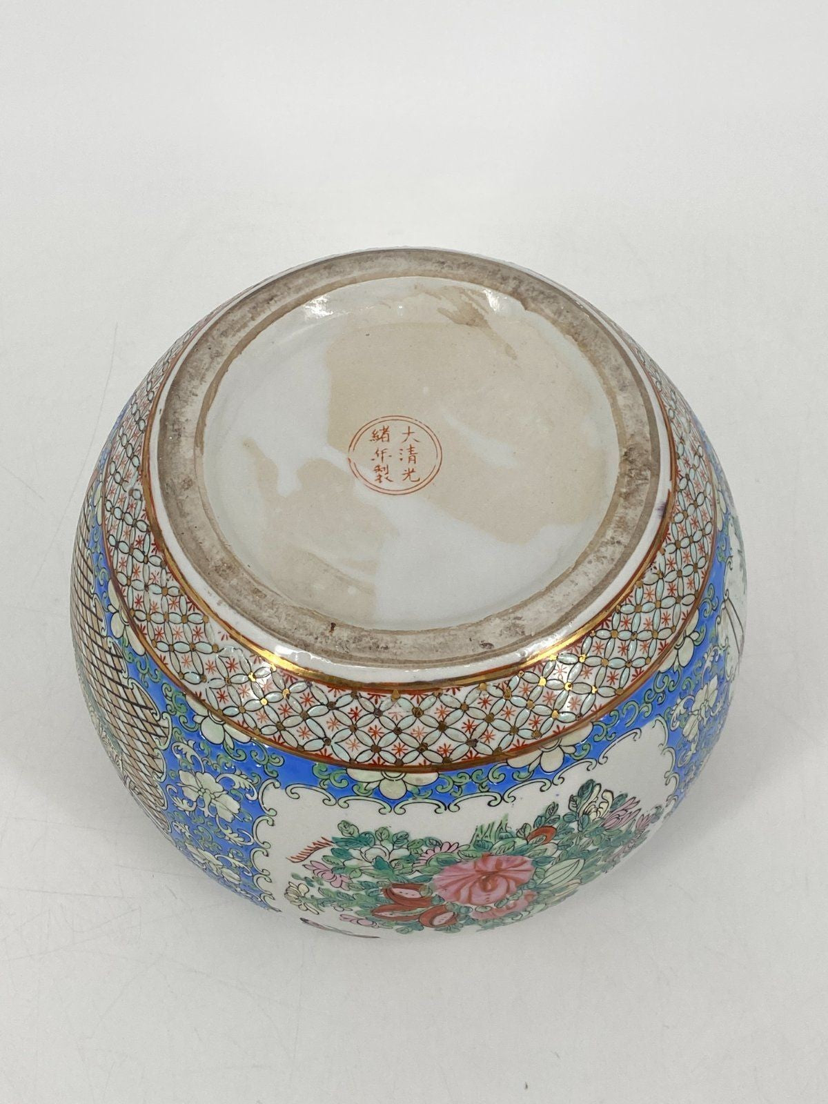 *ANTIKE CHINESISCHE VASE DETAILLIERT DEKORIERT ASIATIKA VOLKSKUNS
