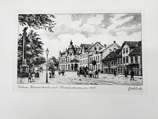* HEINZ WEHLISCH ORIGINAL RADIERUNG UELZEN VEERßERSTRAßE KREUZSP