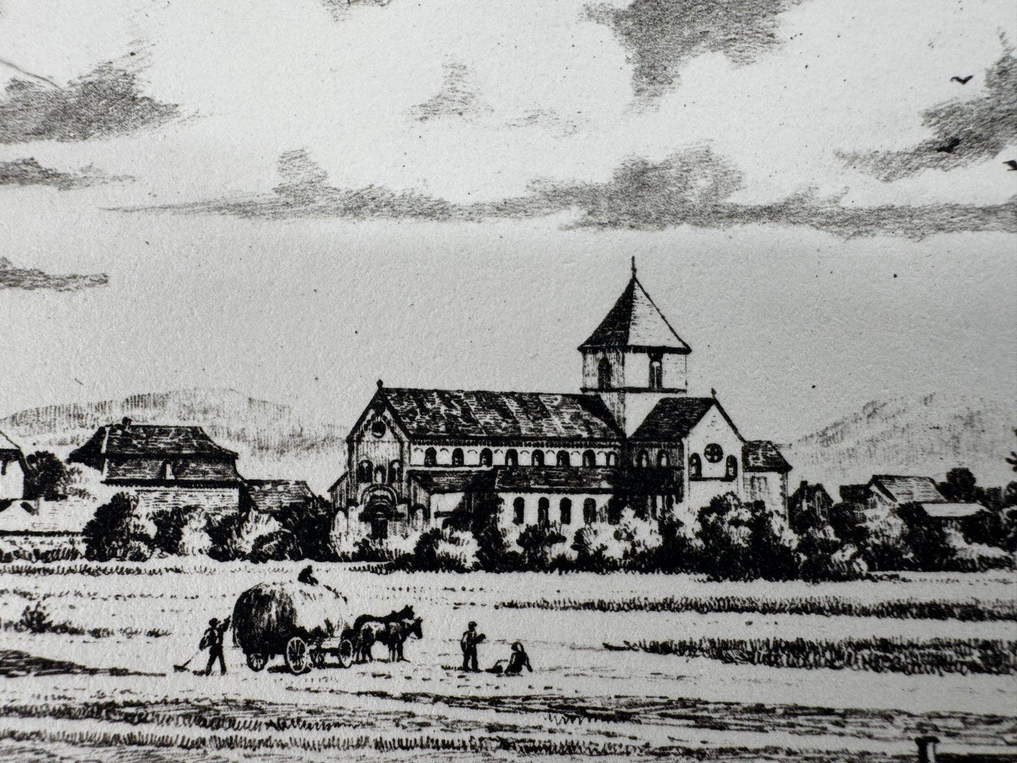 * HEINZ WEHLISCH ORIGINAL RADIERUNG SCHWARZACH UM 1905 ANSICHT
