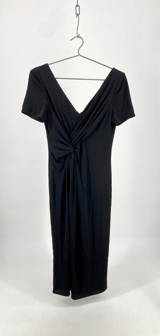 * VERSACE KLEID GR 42 S 36 DAS KLEINE SCHWARZE V AUSSCHNITT ÄRMEL