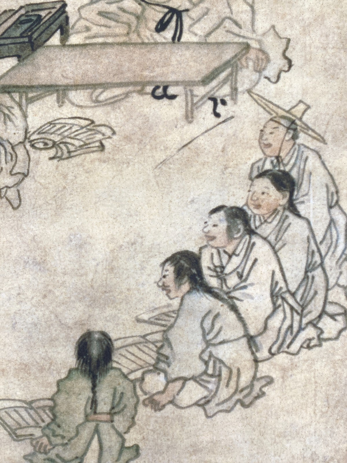 * FAKSIMILE KIM HONG DO SEODANG DORFSCHULE KOREANISCHE KUNST KUNSTDRUCK