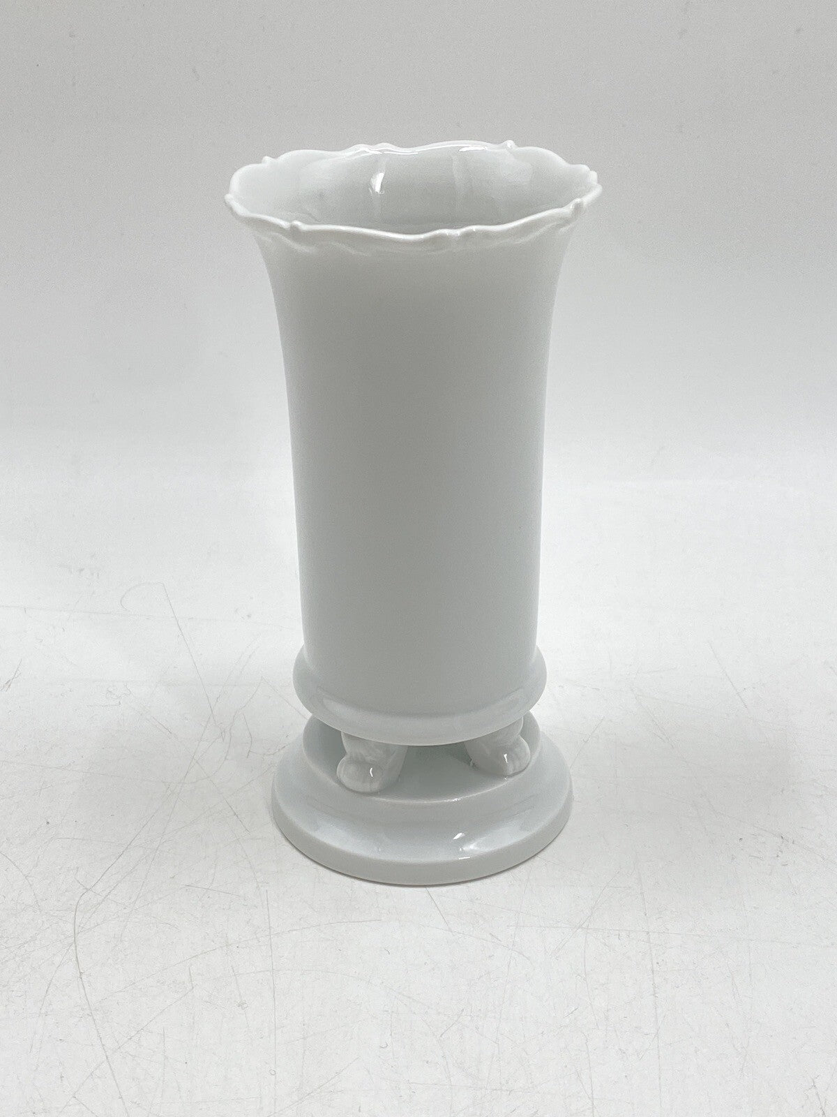 * MEISSEN KONVOLUT 2 SCHALEN VASE KLEIN TATZEN PFOTEN PORZELLAN WEIß 4. WAHL