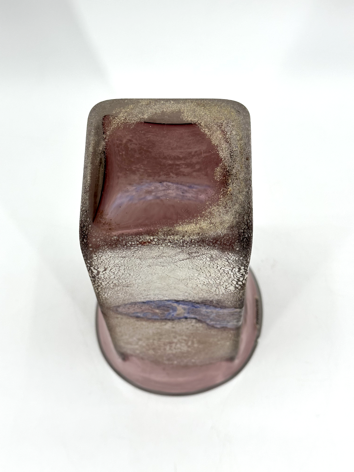 * BARBINI VASE SCAVO MURANO 1960er UNRESTAURIERT GROSS SELTEN