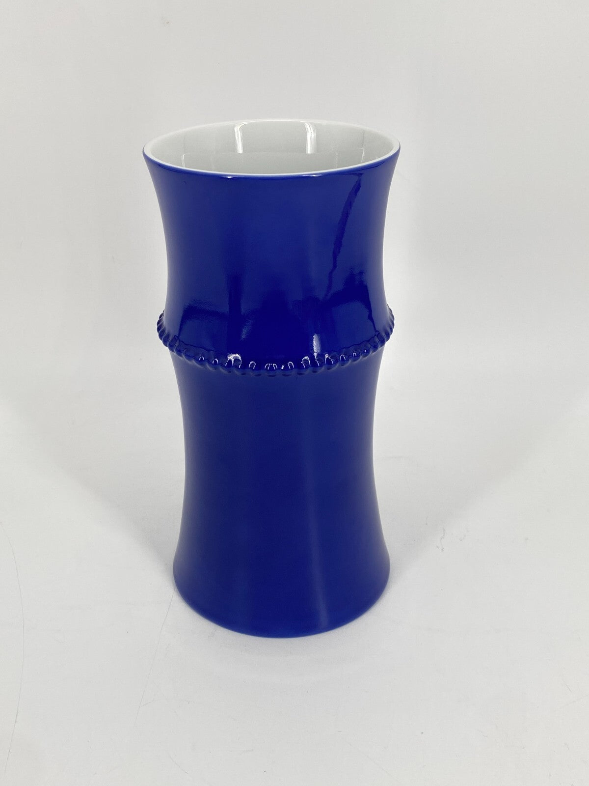* VASE ALESSI TENDENTSE MICHAEL GRAVES PORZELLAN BLAU 80ER VINTAGE