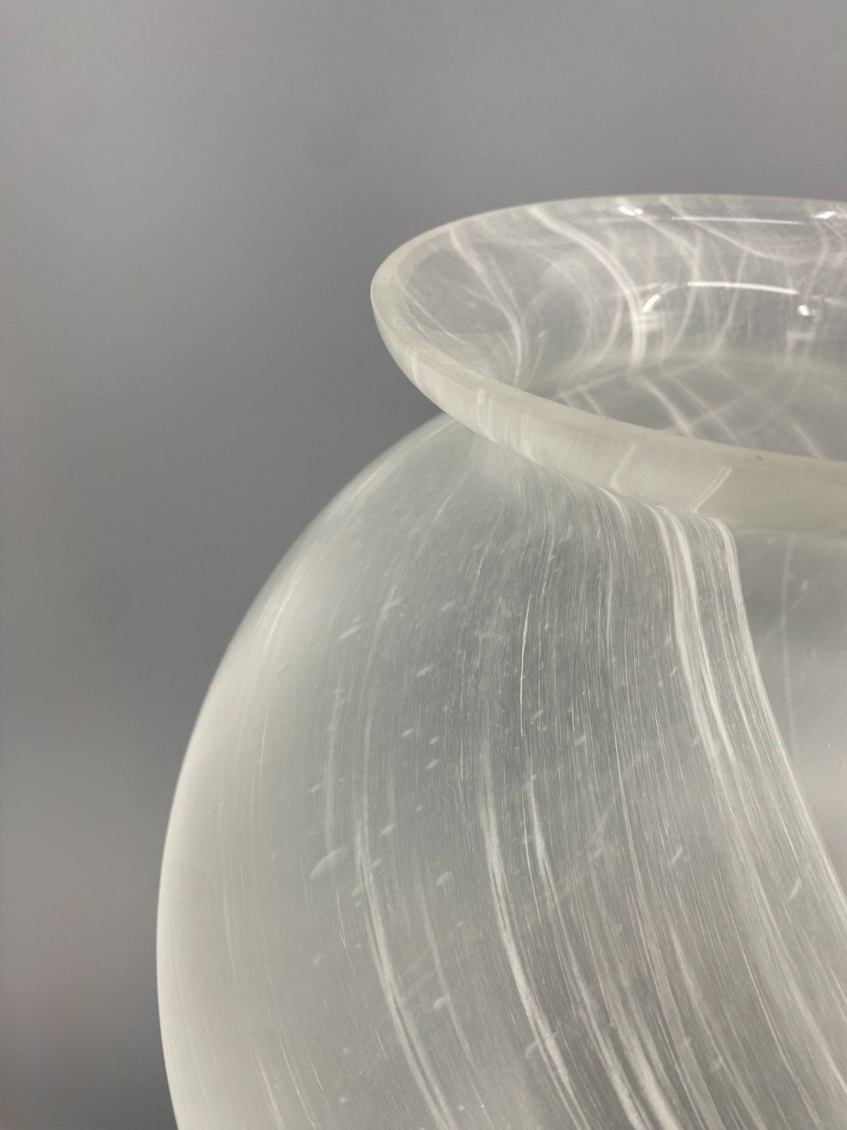 * BODENVASE GLAS WIRBEL VINTAGE DESIGN BLUMENVASE H:49 cm 70er
