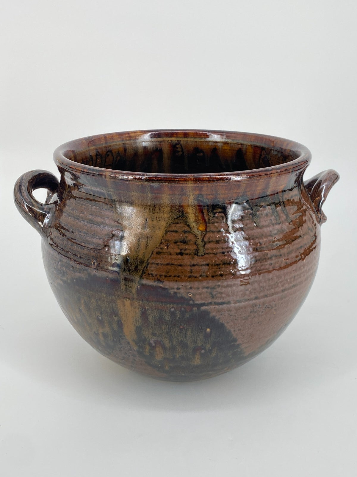 * STUDIOKERAMIK VASE TOPF SCHALE KERAMIK STEINZEUG HANDARBEIT VINTAGE 60ER