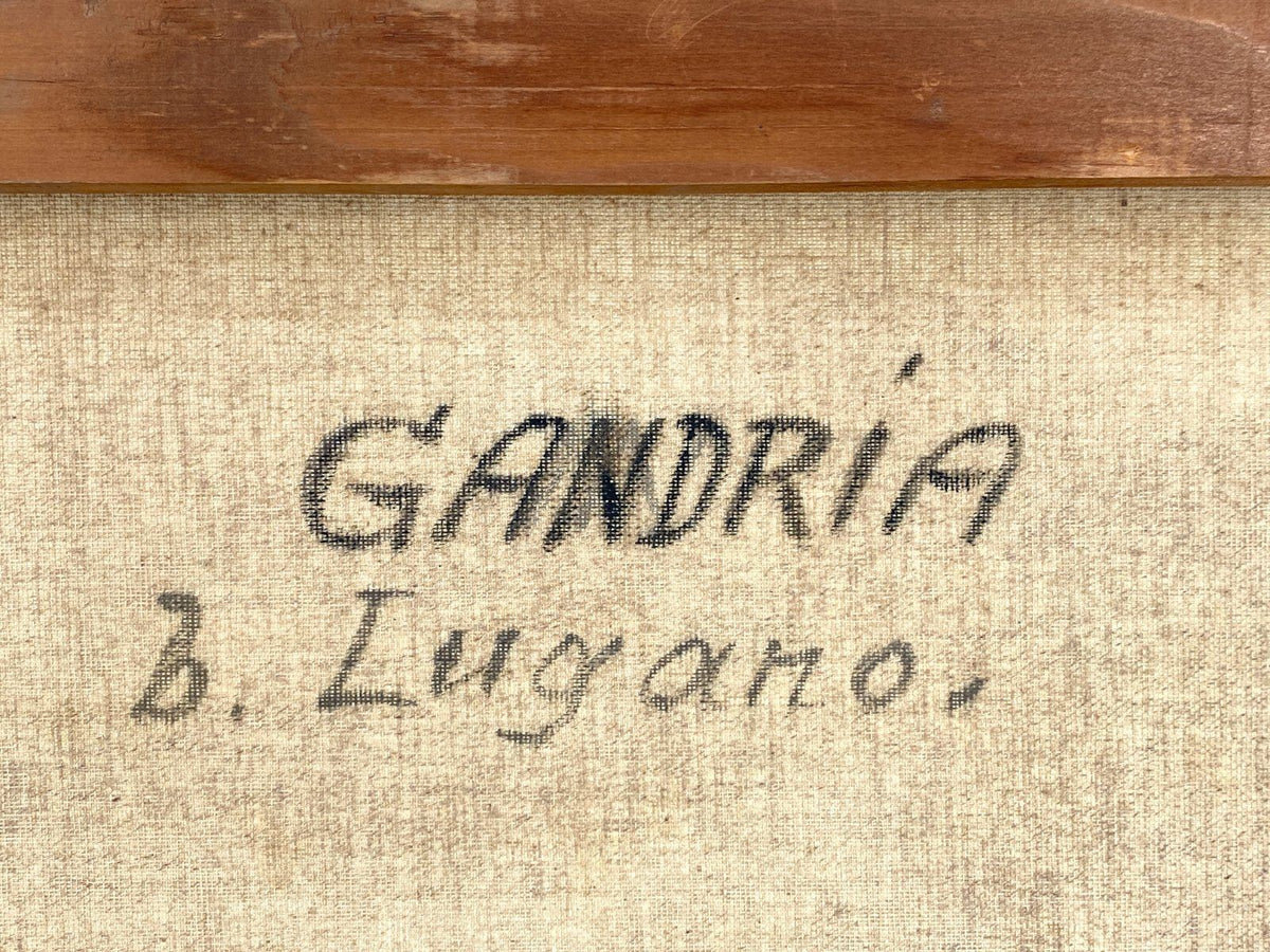 *ÖLGEMÄLDE GANDRIA LUGANO JOSEF DORNER LUGANERSEE 1936 LANDSCHAFT