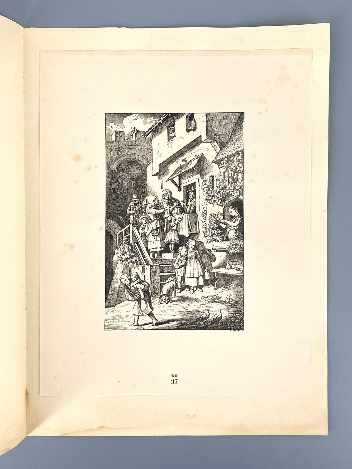*MAPPE LUDWIG RICHTER 100 ZEICHNUNGEN MÜNCHEN 1917 SCHMIDT 61/150