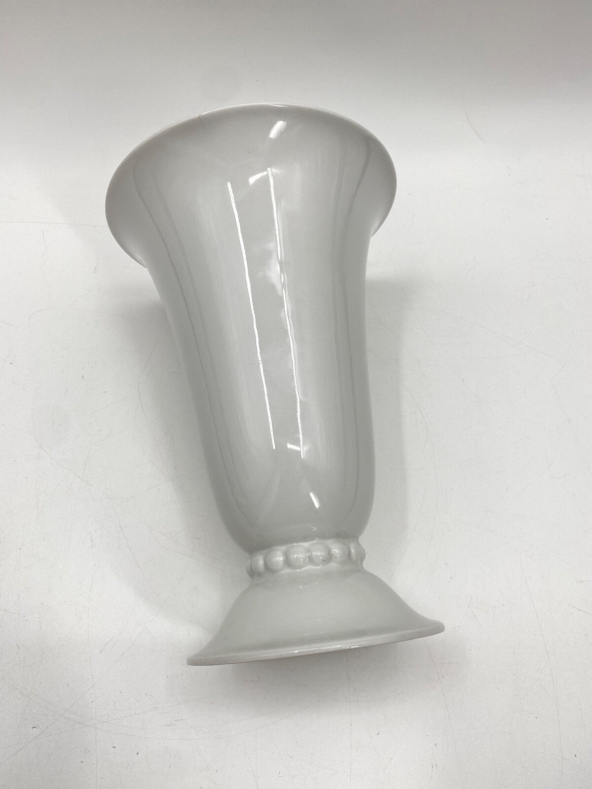 * VASE HUTSCHENREUTHER ÄLTESTE PORZELLAN FABRIK HOHENBERG WEIß VINTAGE