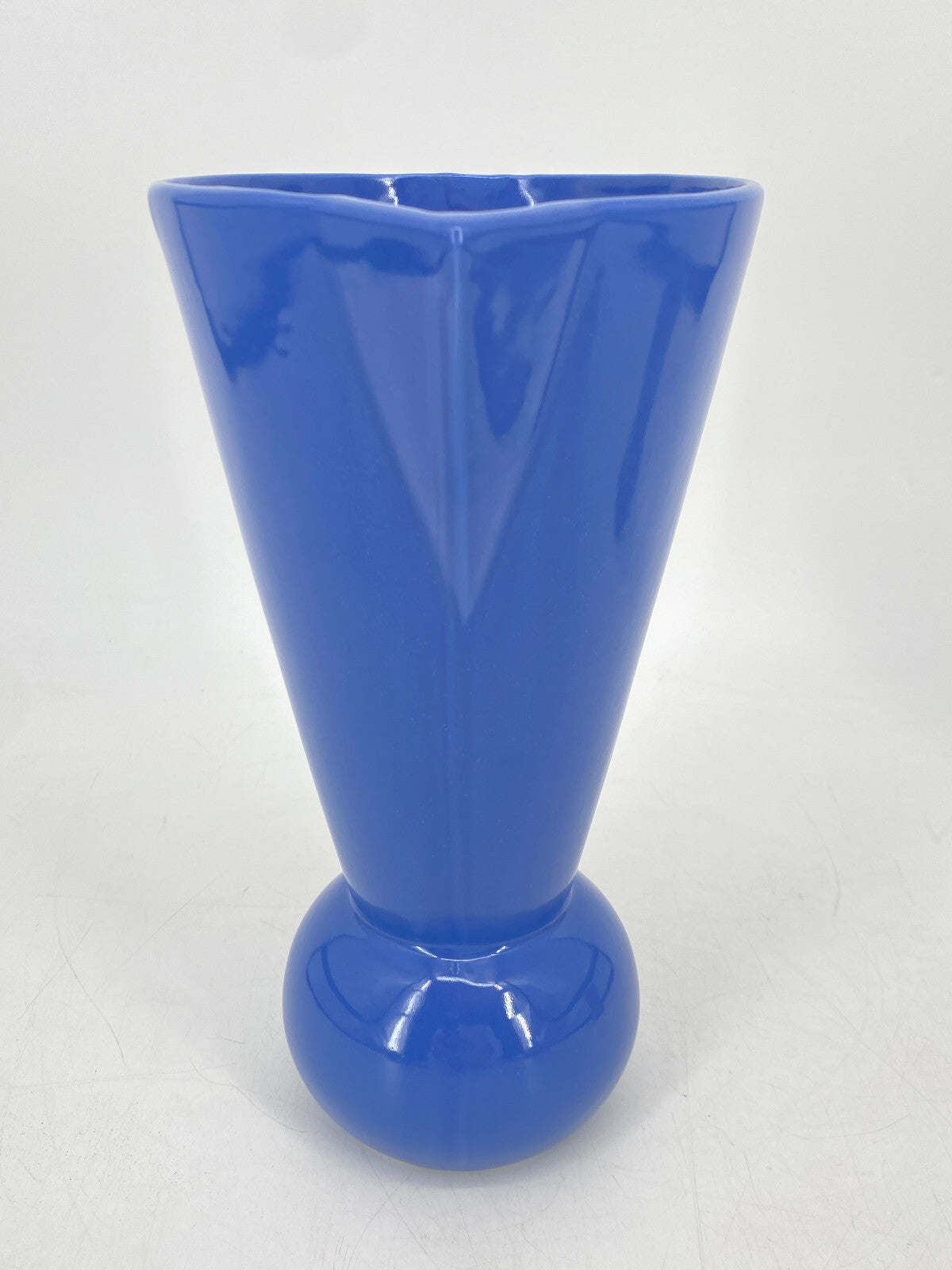 * KERAMIK 80ER JAHRE KRUG KARAFFE VASE BLAU GRAU VINTAGE POST MODERN
