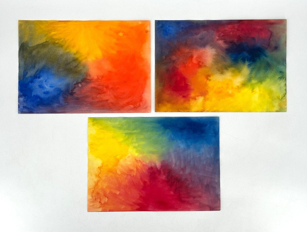 *15x GEMÄLDE AQUARELL NATUR BLUMEN LANDSCHAFT ABSTRAKT FARBENFROH